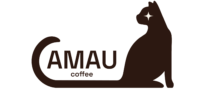 CAMAU Logo, Katze mit Stern als Auge, Schwanz sieht aus wie C und bildet Markennamen CAMAU